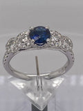 SAPPHIRE & DIAMOND ETERNITY RING